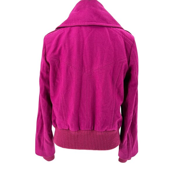 New York & Company Womens Fuchsia Wool Blend Jacket Size S - Picture 2 of 10